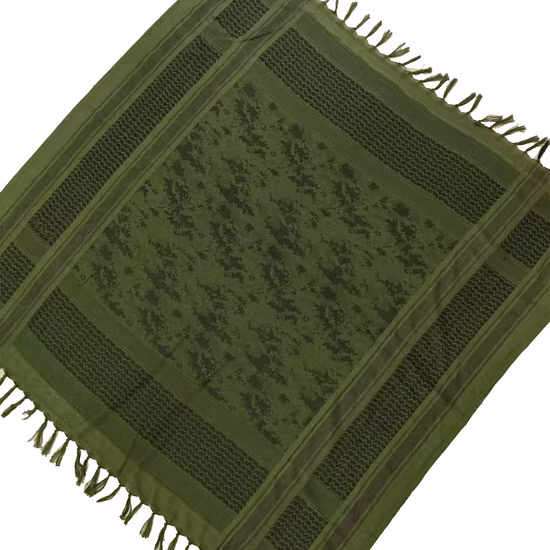 African Ethnic Style Knitted Green Tiedye Fabric Headwrap 70*30