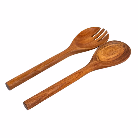 Cocina asiática de bambú natural que cocina los utensilios de la cuchara de la comida
