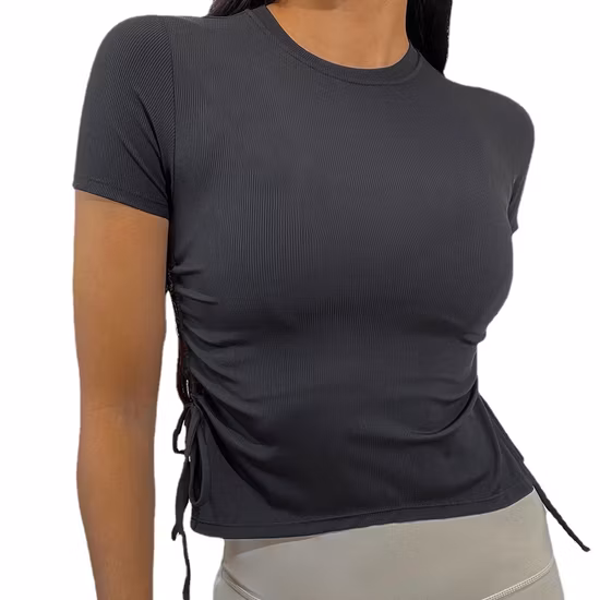 Verano moda sexy transpirable nylon corto cordón cordón